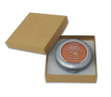 MADE IN U.S.A! 100 Pack Kraft 3.5"x3.5"x1" Cotton Filled Jewelry Boxes, Paper Gift Presentation Display Ring Box, Recycled Eco Freindly
