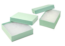 3x2x1, 3x3x1 Sea Green Aqua Shimmer & Marble Cotton Filled Jewelry Display Boxes, Recyclable Presentation, Storage, Gifts Ring, Bracelets
