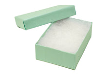 3x2x1, 3x3x1 Sea Green Aqua Shimmer & Marble Cotton Filled Jewelry Display Boxes, Recyclable Presentation, Storage, Gifts Ring, Bracelets