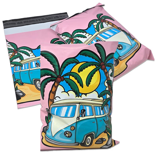 Nostalgiac, Retro fun Summer days blue van tropical fun
