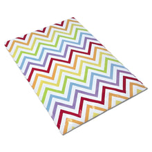Colorful Peaks Chevron Themed Poly Mailers, 10x13 Dynamic Rainbow Stripe Bold & Bright Shipping Bags, Vivid V Design for Memorable Unboxing