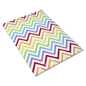 Colorful Peaks Chevron Themed Poly Mailers, 10x13 Dynamic Rainbow Stripe Bold & Bright Shipping Bags, Vivid V Design for Memorable Unboxing