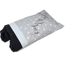 10x13 Keep it Simple Poly Mailers, White Polka dot Serenity, Peaceful, Relaxed Neutral Shipping Mail envelope Plastic Self Seal Bags