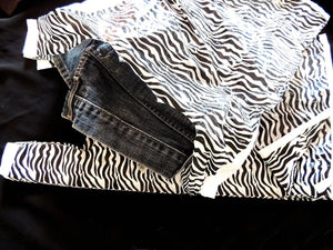 Leopard, Zebra T-Shirt Bags with Handles, 8x5x16" & 11x6x21", Cute Favor Merchandise Retail Grocery Bags | USA T Sack Merchandise Favor Bags