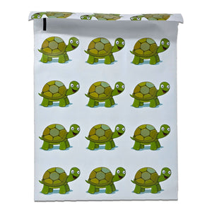 Cute Green & Sea Turtles 10x13 Poly Mailers Combo – Fun Mail Packaging, Boys, Girls, Adorable Playful Designer Lightweight Shipping Bags