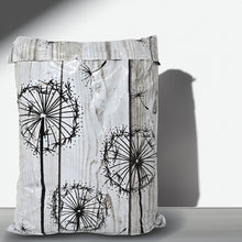 10x13 Driftwood Whimsical Black Dandelions Poly Mailers, Rustic Wood Grain Gray, Farmhouse Chic Vintage Shipping Mailing envelope bags