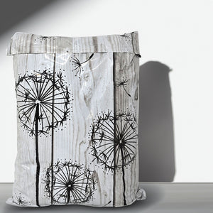 10x13 Driftwood Whimsical Black Dandelions Poly Mailers, Rustic Wood Grain Gray, Farmhouse Chic Vintage Shipping Mailing envelope bags