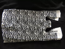 Leopard, Zebra T-Shirt Bags with Handles, 8x5x16" & 11x6x21", Cute Favor Merchandise Retail Grocery Bags | USA T Sack Merchandise Favor Bags