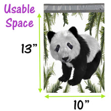 10x13 Cute Panda Bear Flat Poly Mailers, Custom Designer Shipping Self Seal Shipping Mailing bags - ShipNFun