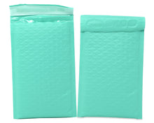 Cyan Aqua Mint Colored Poly Bubble Mailers! Padded Envelope Mailers, Air Cushioned Peel Seal Mail Bags!