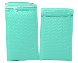 Cyan Aqua Mint Colored Poly Bubble Mailers! Padded Envelope Mailers, Air Cushioned Peel Seal Mail Bags!