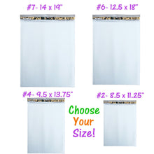 14x19, 12x18, 9x13, 8x12, White Poly Bubble Mailing Envelopes Padded #7, #6,4,2 - ShipNFun