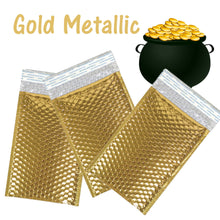 4x8" Pink,Teal, Gold Polka Dot Poly Bubble Mailers, Padded Shipping Envelopes - ShipNFun