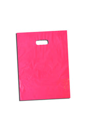 9" x 12" Colored PLASTIC MERCHANDISE Bags Retail Store Bags w/Die Cut Handles - ShipNFun