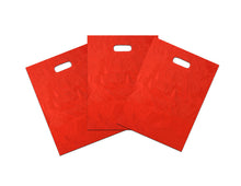 9" x 12" Colored PLASTIC MERCHANDISE Bags Retail Store Bags w/Die Cut Handles - ShipNFun