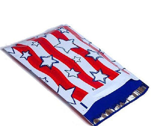 10x13" Military Soldier Patriotic Flag Poly Mailers, Flat Shipping Envelope Bags - ShipNFun