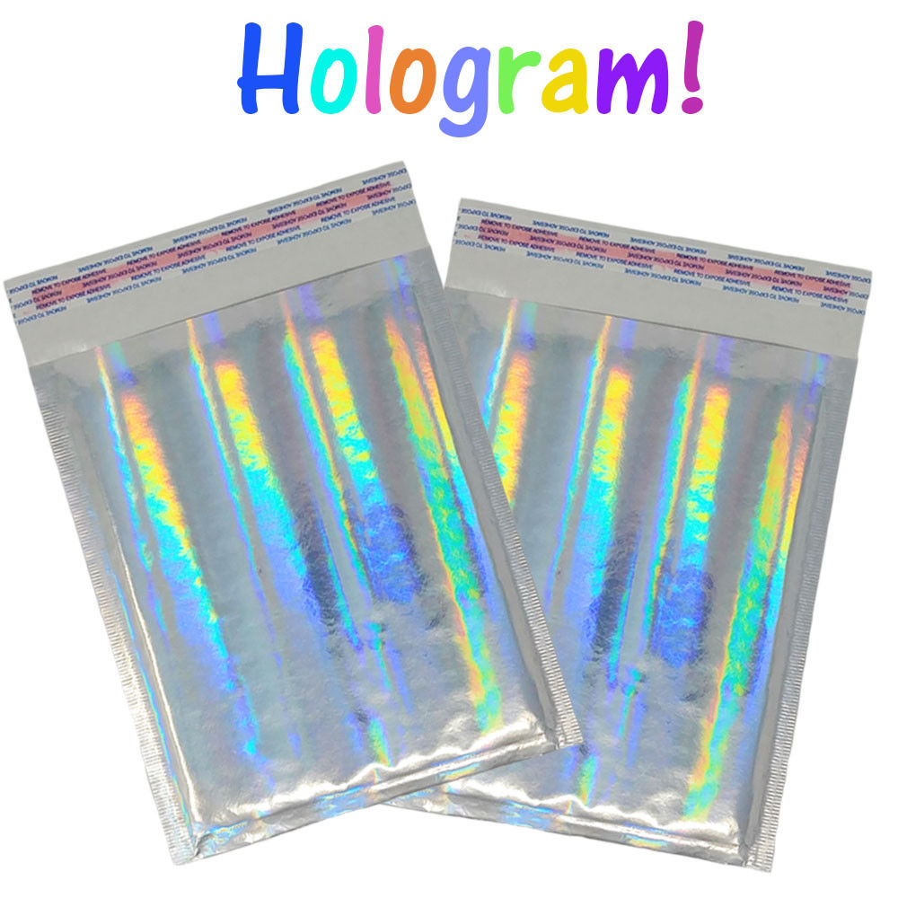 6x10 Cobalt Blue Pink & Hologram Metallic Bubble Mailers Shipping 6x9 Envelopes - ShipNFun