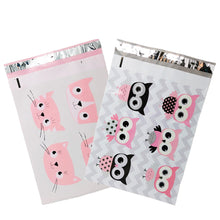 10x13" Designer Owls, Cat's Poly Mailers Combo Pack, Quality Shipping Envelopes! - ShipNFun