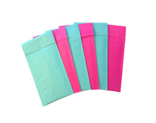 Hot Pink, Aqua and Polka Dot Kraft Bubble Mailers, Padded Envelopes, 4x8 & 6x9 - ShipNFun