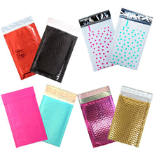 4x8" Pink,Teal, Gold Polka Dot Poly Bubble Mailers, Padded Shipping Envelopes - ShipNFun