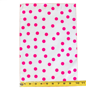 10" x 13" Polka Dot Poly Mailers, Hot Pink,Teal,Purple,Blue Colored Flat Mailers - ShipNFun