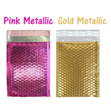 4x8" Pink,Teal, Gold Polka Dot Poly Bubble Mailers, Padded Shipping Envelopes - ShipNFun