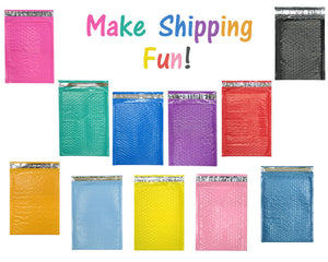 10 x 16" Colored Poly Bubble Mailers Self Sealing Padded Shipping Envelopes #5 - ShipNFun