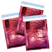 6x10 Cobalt Blue, Pink Metallic Foil Bubble Mailers Padded Designer Mailing Bags - ShipNFun