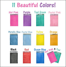 4x8 Hot Pink,Teal Poly Bubble Mailers, Colored Padded Shipping Mailing Envelopes - ShipNFun