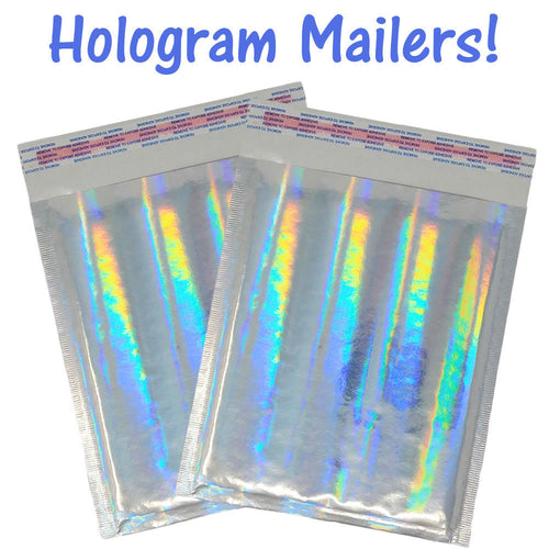 6x10 Hologram Metallic Glamour Holographic Bubble Mailers Padded Shipping Poly 0 - ShipNFun