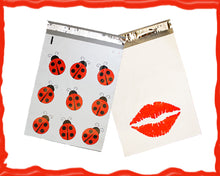 Poly Mailers 10 x 13 Red Lady Bug Kissy Lips, Mailer Shipping materials Bags NEW - ShipNFun