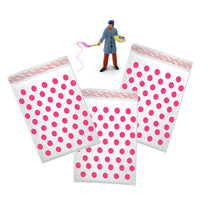Hot Pink, Aqua and Polka Dot Kraft Bubble Mailers, Padded Envelopes, 4x8 & 6x9 - ShipNFun