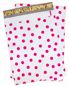 12 x 15" Pink, Teal, Purple, Blue poly shipping mailers polka dot Envelope Bags - ShipNFun