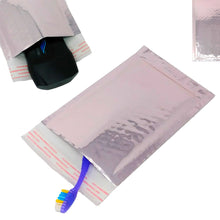 4x8 Teal, Rose Gold Metallic Padded Bubble Mailers, Shipping Envelopes Self Seal - ShipNFun