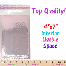 4x8 Teal, Rose Gold Metallic Padded Bubble Mailers, Shipping Envelopes Self Seal - ShipNFun