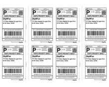 USA Premium Self Adhesive Shipping Labels 8.5x11 Half Sheet Mailing UPS FEDEX - ShipNFun