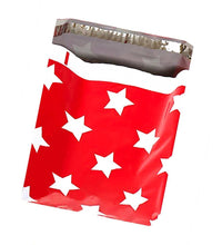 10" x 13" Christmas Stars -FLAT POLY MAILERS -USPS Approved Shipping Mailers - ShipNFun