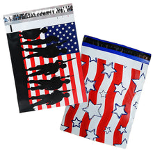 10x13" Military Soldier Patriotic Flag Poly Mailers, Flat Shipping Envelope Bags - ShipNFun