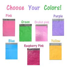 12x15"  Pink]]Blue]Green]Purple]Yellow Flat Poly Mailer Colored Shipping Bag FUN - ShipNFun