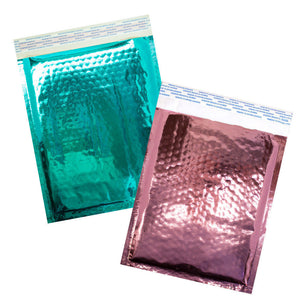 8x12 Glamour Metallic Bubble Mailers Padded Shipping Mailing Envelopes, 8.5x11 - ShipNFun