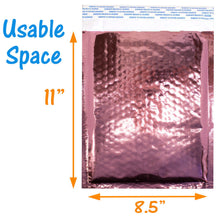 8x12 Glamour Metallic Bubble Mailers Padded Shipping Mailing Envelopes, 8.5x11 - ShipNFun