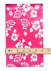 6" x 9" Pink Hawaiian FLAT POLY Mailers -USPS Approved Shipping Envelopes - ShipNFun