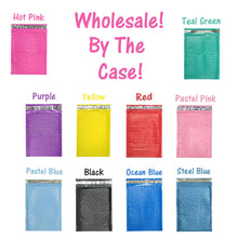 Wholesale, Bulk 6x10" Colored Poly Bubble Mailers, Mailing Envelopes! Full Cases - ShipNFun