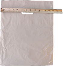 12" x 15" Colored PLASTIC MERCHANDISE Bags Retail Store Bags w/Die Cut Handles - ShipNFun