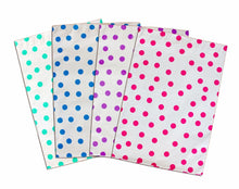 10" x 13" Pink|Teal|Purple|Blue Polka Dot -Flat Poly Self Seal Mailers (400 Pack - ShipNFun