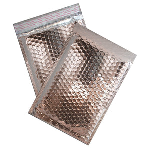 10 to 100 Pack -6x10 Chromed Pink METALLIC BUBBLE MAILER, Self Sealing Envelope - ShipNFun