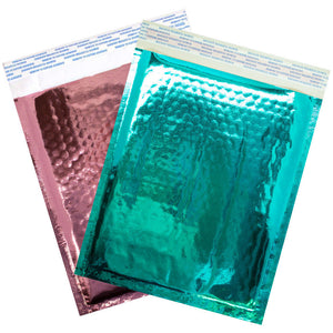 8x12 Glamour Metallic Bubble Mailers Padded Shipping Mailing Envelopes, 8.5x11 - ShipNFun
