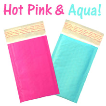 4x8" Pink,Teal, Gold Polka Dot Poly Bubble Mailers, Padded Shipping Envelopes - ShipNFun