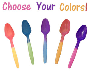 FUN! Color Changing Spoons, Party Favorites Reusable Recyclable Eco Friendly NEW - ShipNFun