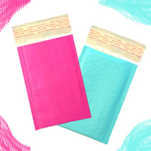 4x8" Pink,Teal, Gold Polka Dot Poly Bubble Mailers, Padded Shipping Envelopes - ShipNFun